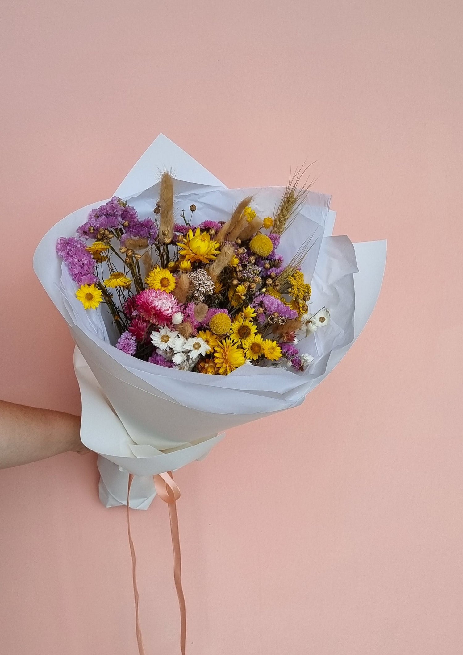 Dried Wild Flower Bouquet-Hobart Florist Delivery-The Wild Bunch