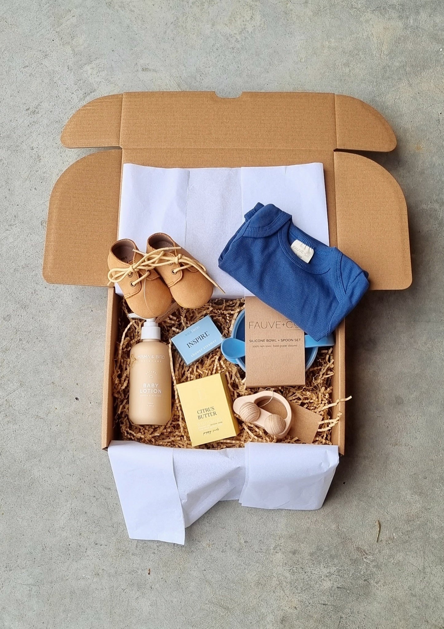 Deluxe Baby Hamper- Boy-Hobart Florist Delivery-The Wild Bunch