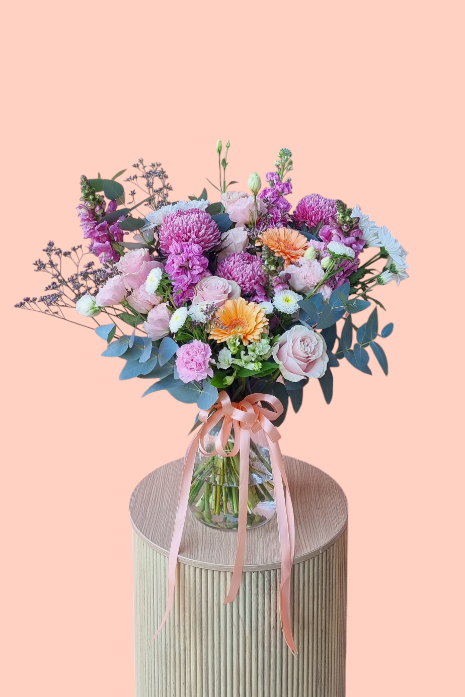 Pastel Dreams- Vase-Hobart Florist Delivery-The Wild Bunch