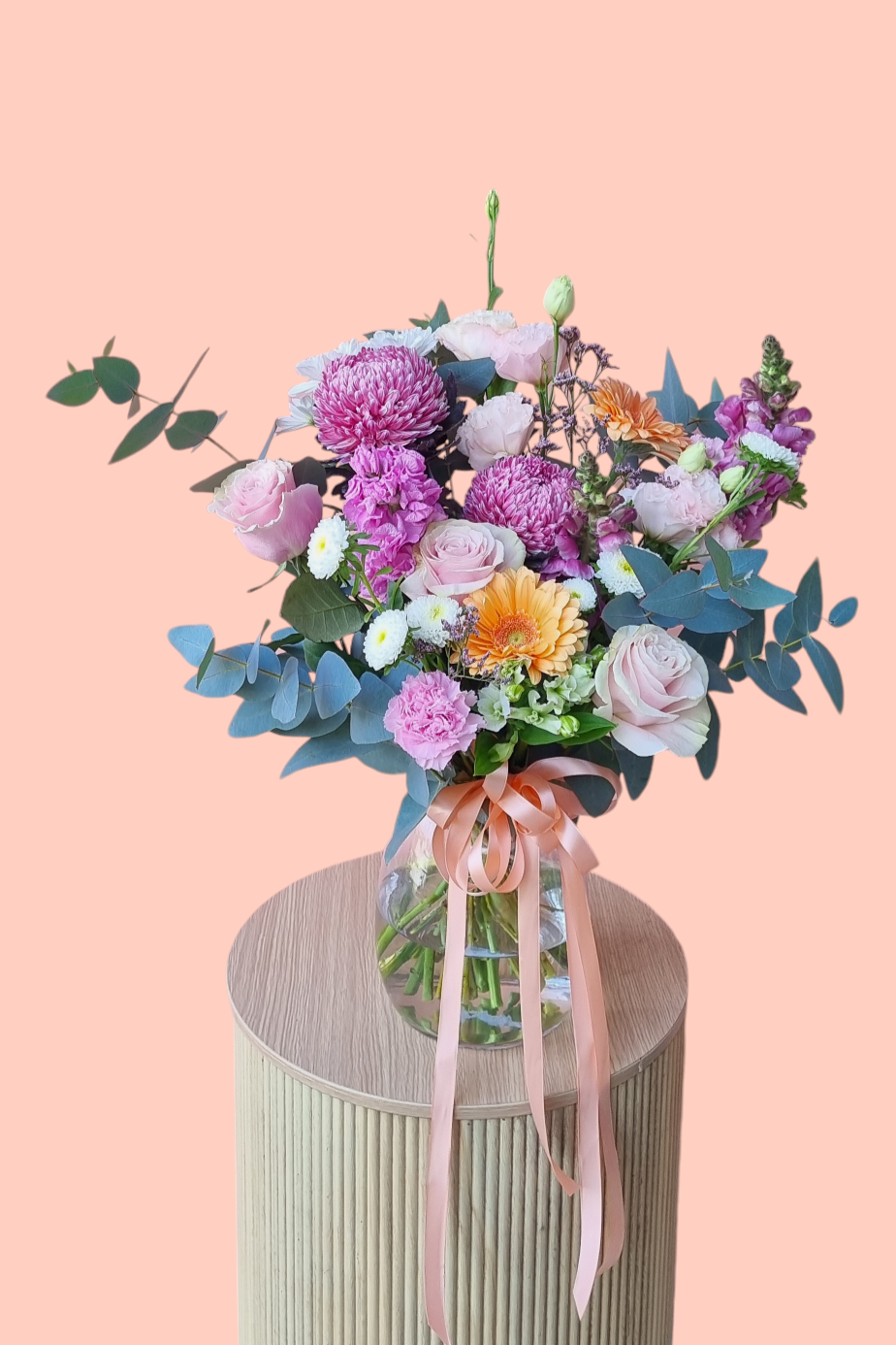 Pastel Dreams- Vase-Hobart Florist Delivery-The Wild Bunch