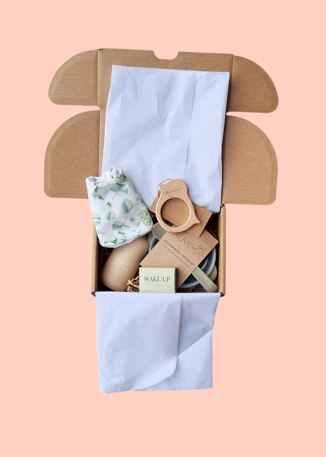 Baby Hamper- Neutral-Hobart Florist Delivery-The Wild Bunch