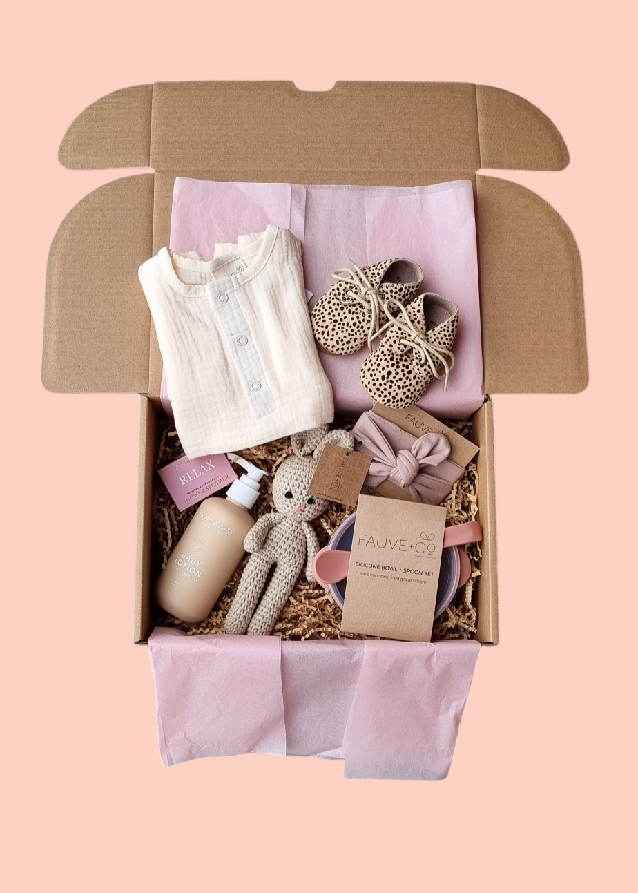 Deluxe Baby Hamper- Girl-Hobart Florist Delivery-The Wild Bunch