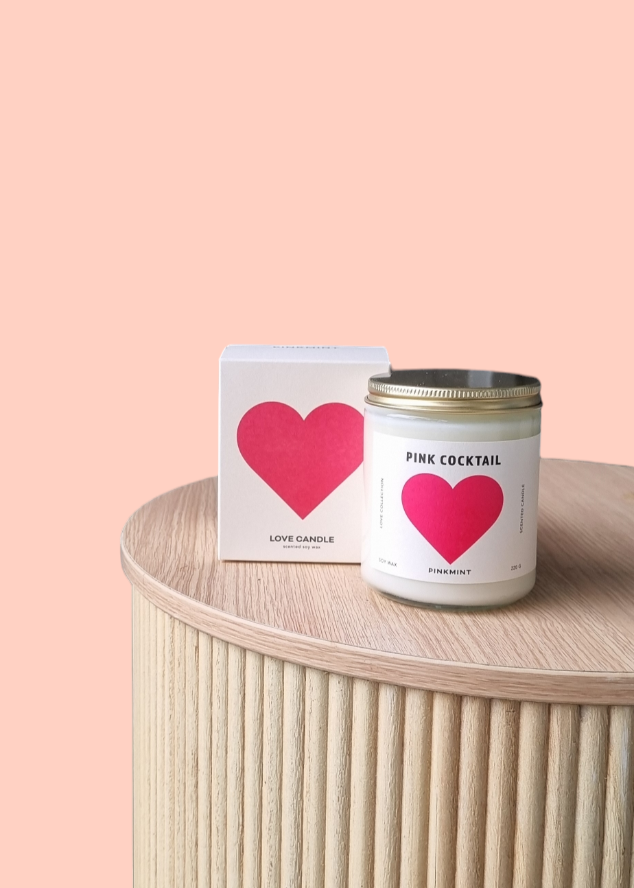 Pink Mint Candle-Hobart Florist Delivery-The Wild Bunch